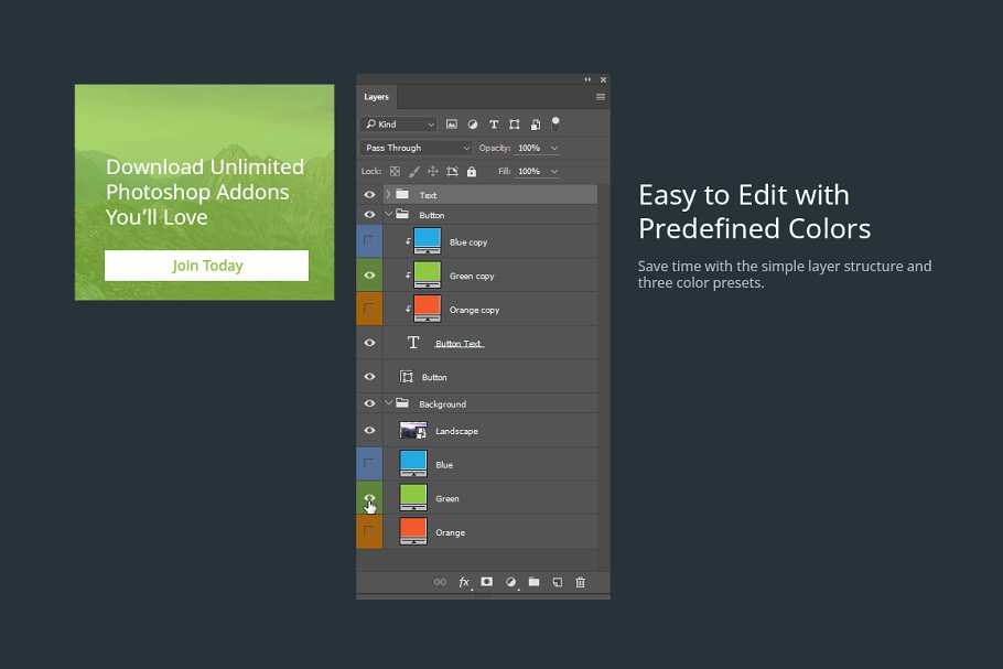 多用途多规格常见尺寸广告图模板素材库精选 Multipurpose Vibrant Overlay Ad Set插图(2)