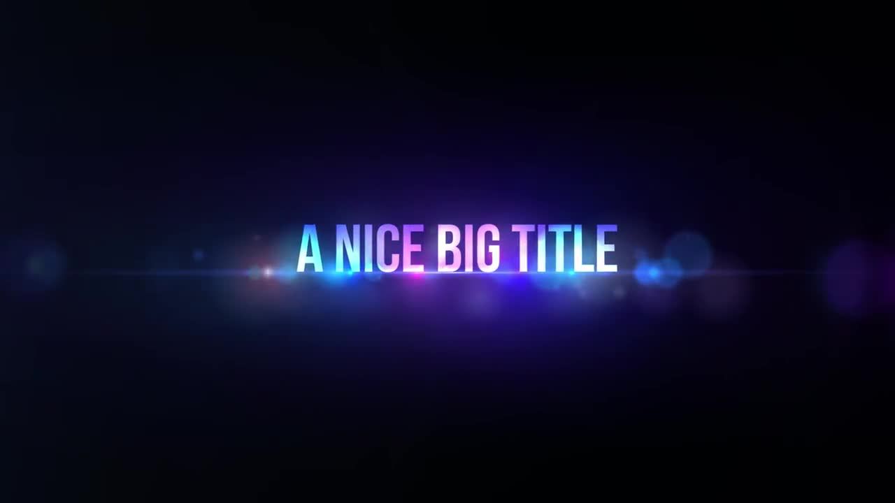 具有发光外观平滑过渡效果标题素材库推荐Pr模板