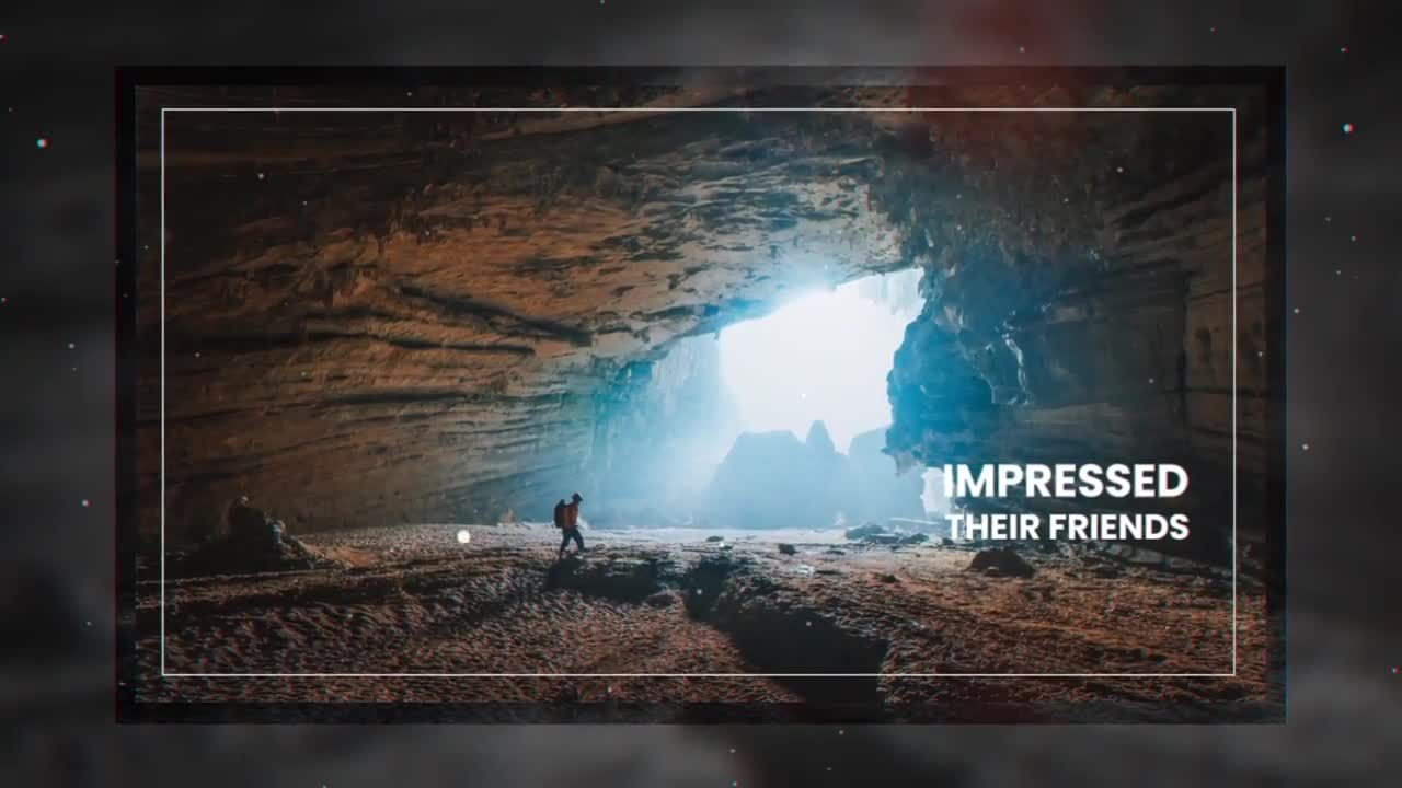 华丽的parallaxing效果时间幻灯片素材库精选AE模板