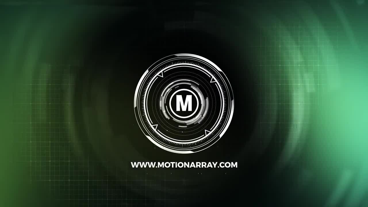 现代科技感信号损坏Logo展示