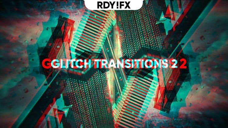 10种不同风格的声音毛刺过渡素材库精选pr模板