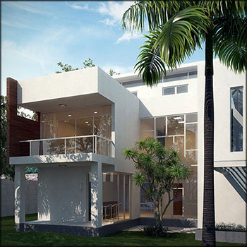 欧式私人别墅外景室外场景素材之家精选3D模型