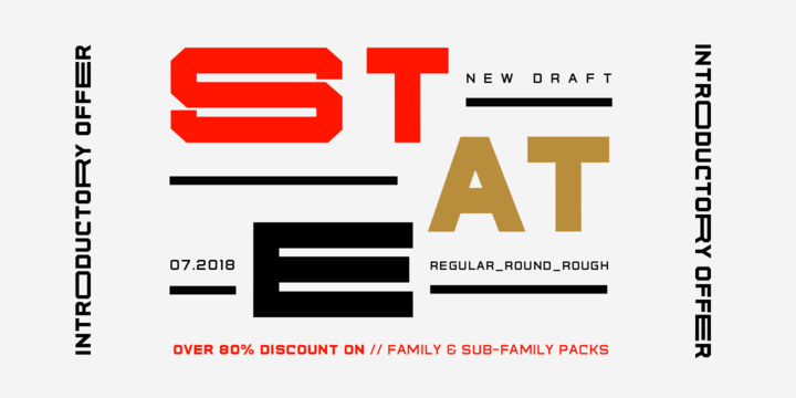 State Wide Font Family插图