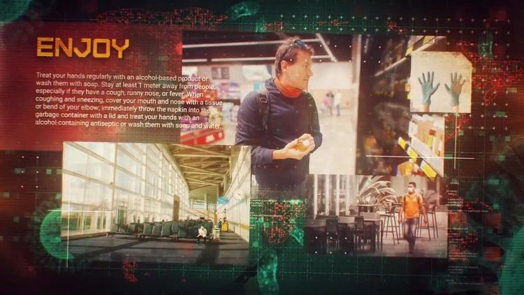 未来科幻风文本动画ae模板