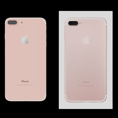 带盒子的 iPhone 7 Plus 智能手机素材之家精选3D模型