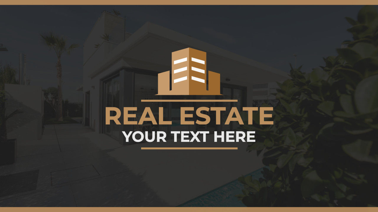 简单时尚房地产图像展示素材库精选AE模板