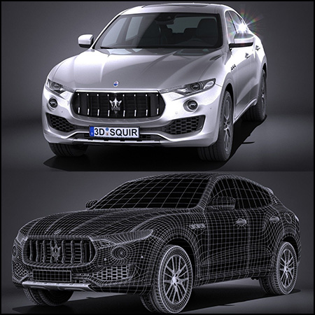 玛莎拉蒂Maserati Levante 2017 3D/C4D汽车模型