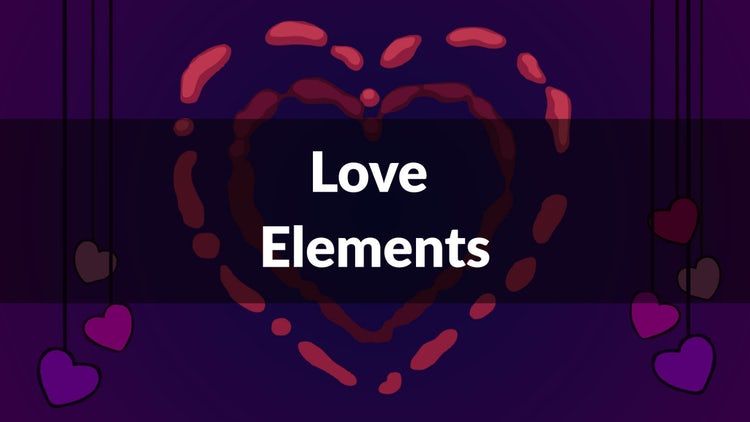 精美爱情元素动态动画ae模板