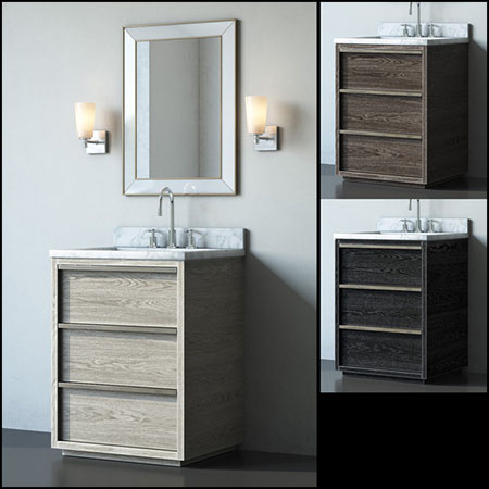 卫生间洗脸盆洗脸台素材之家精选3D模型