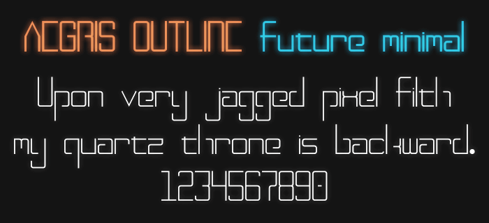 Aegris Outline font插图1