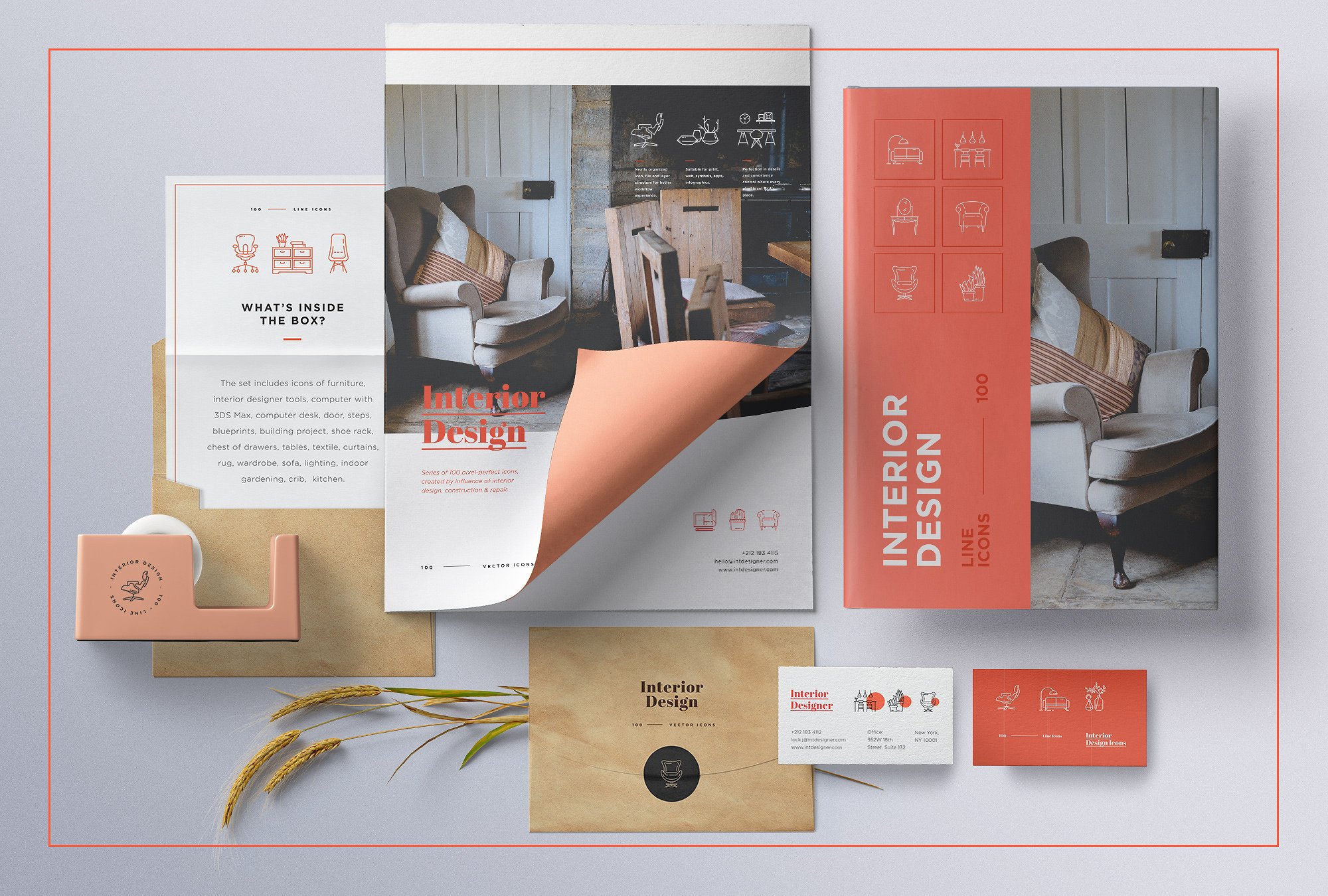 100个独特的室内设计类线形图标合辑下载[ai,eps,pdf,svg]插图(8)