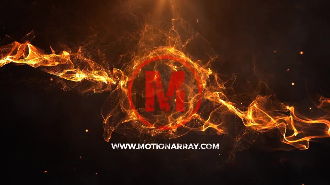 富有创意且时尚的火元素电影标志素材库推荐PR模板