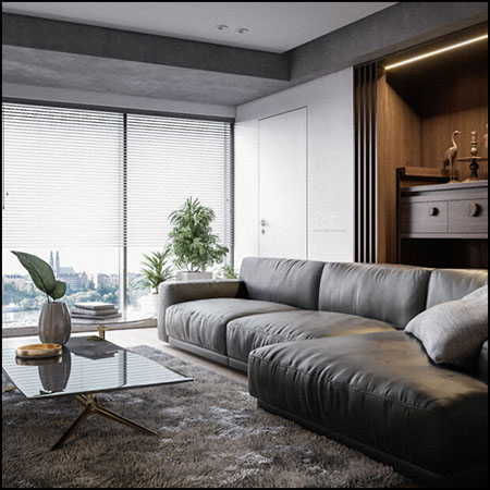 公寓卧室客厅室内场景素材之家精选3D模型