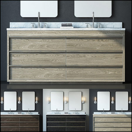 Bezier洗脸盆素材之家精选3D模型