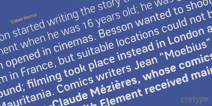 Coben Font Family插图3