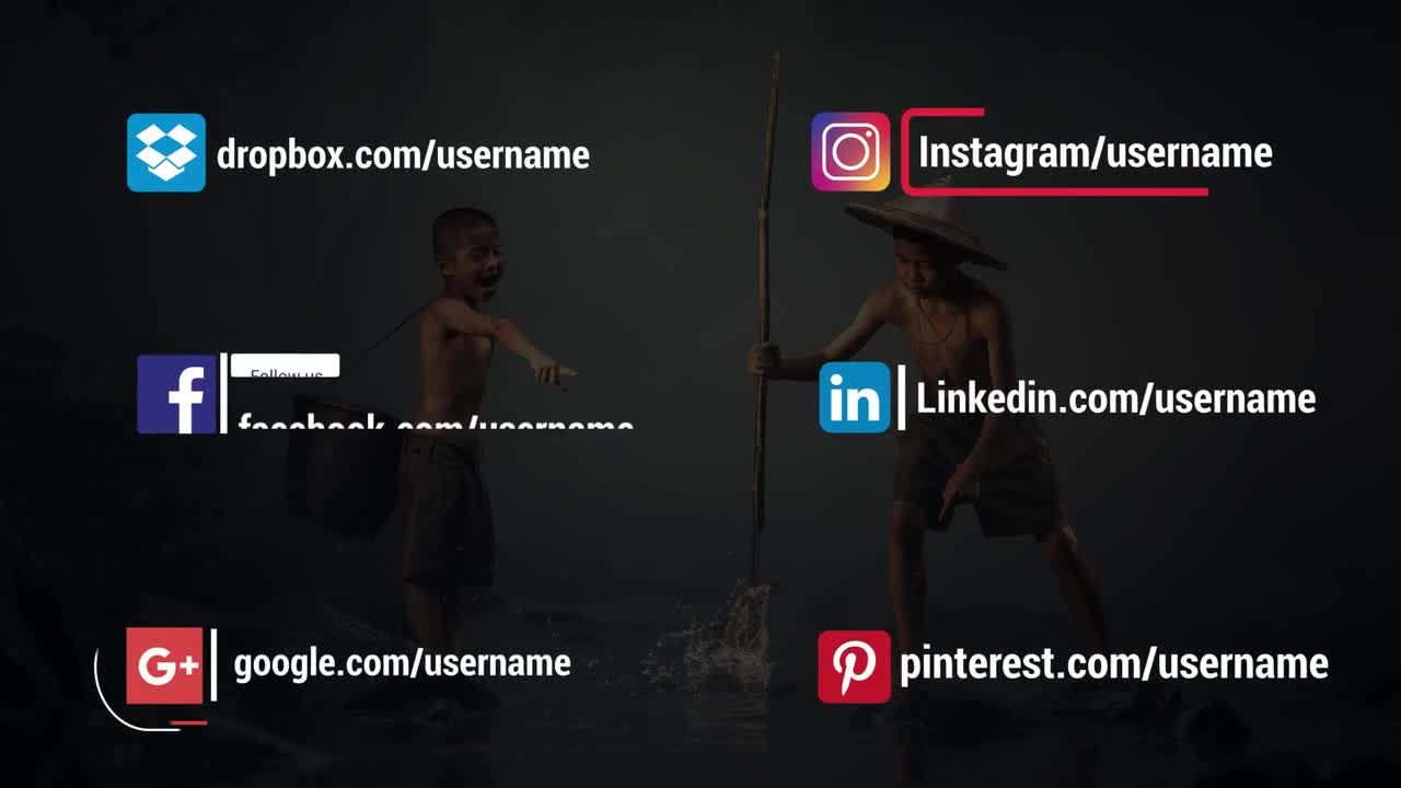 12个社交媒体下三分之一全屏标题素材库精选AE模板