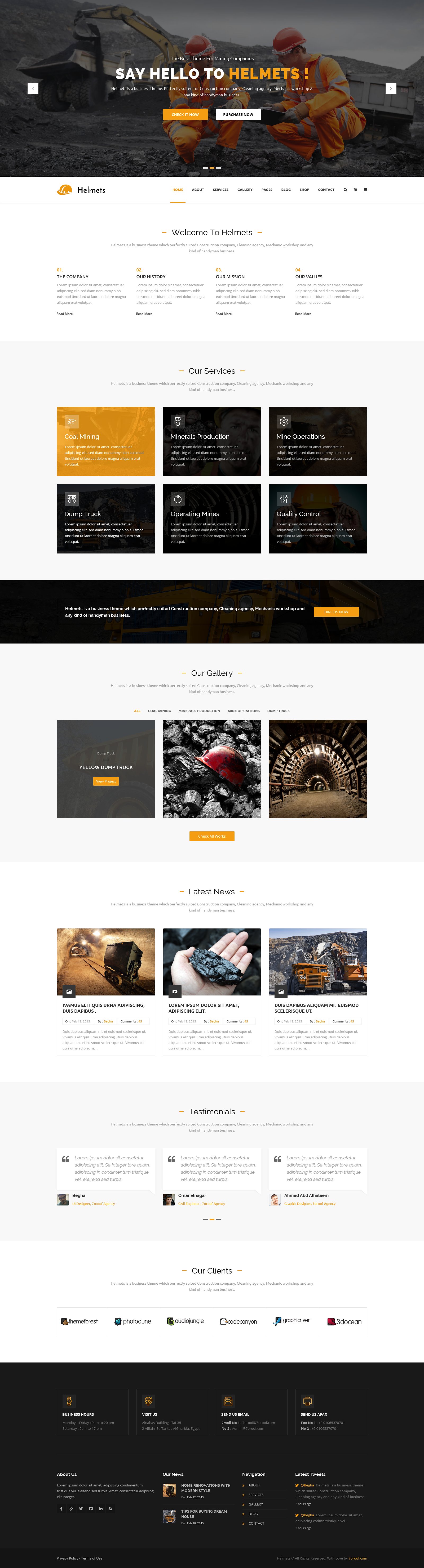 工业企业网站模板素材库精选 Helmets – PSD Template for Handyman插图(11)