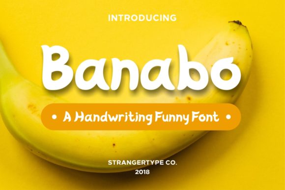 Banabo Font素材之家精选英文字体