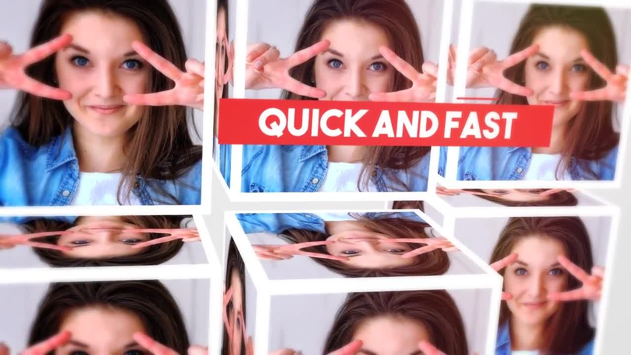 立方体幻灯片介绍ae模板