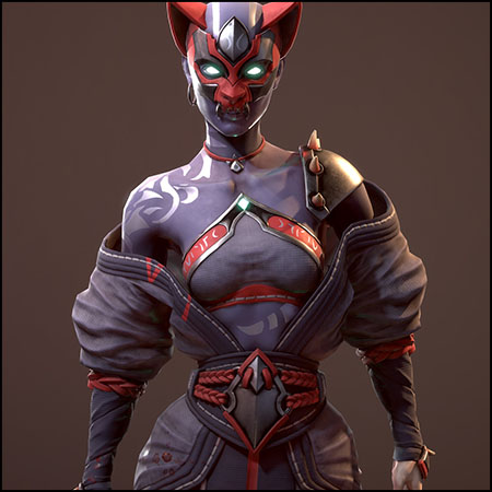 Kunoichi日本忍者游戏角色素材之家精选3D模型