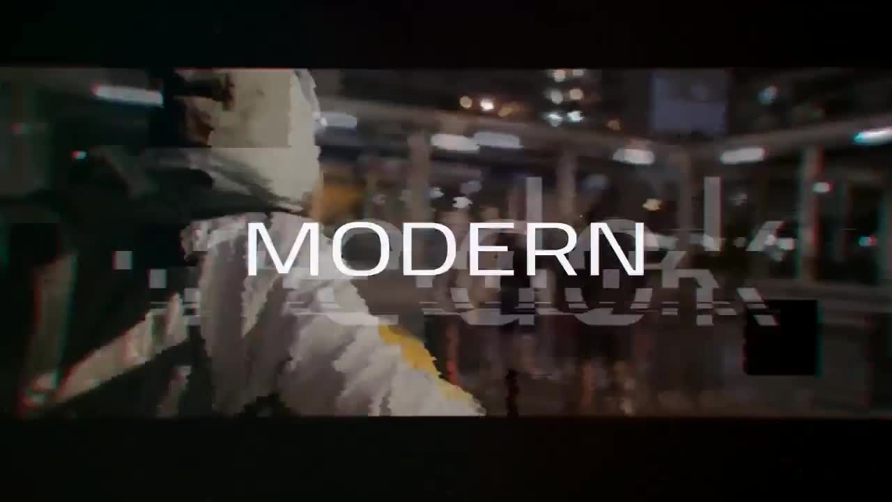 具有故障样式的多媒体项目素材库精选AE模板