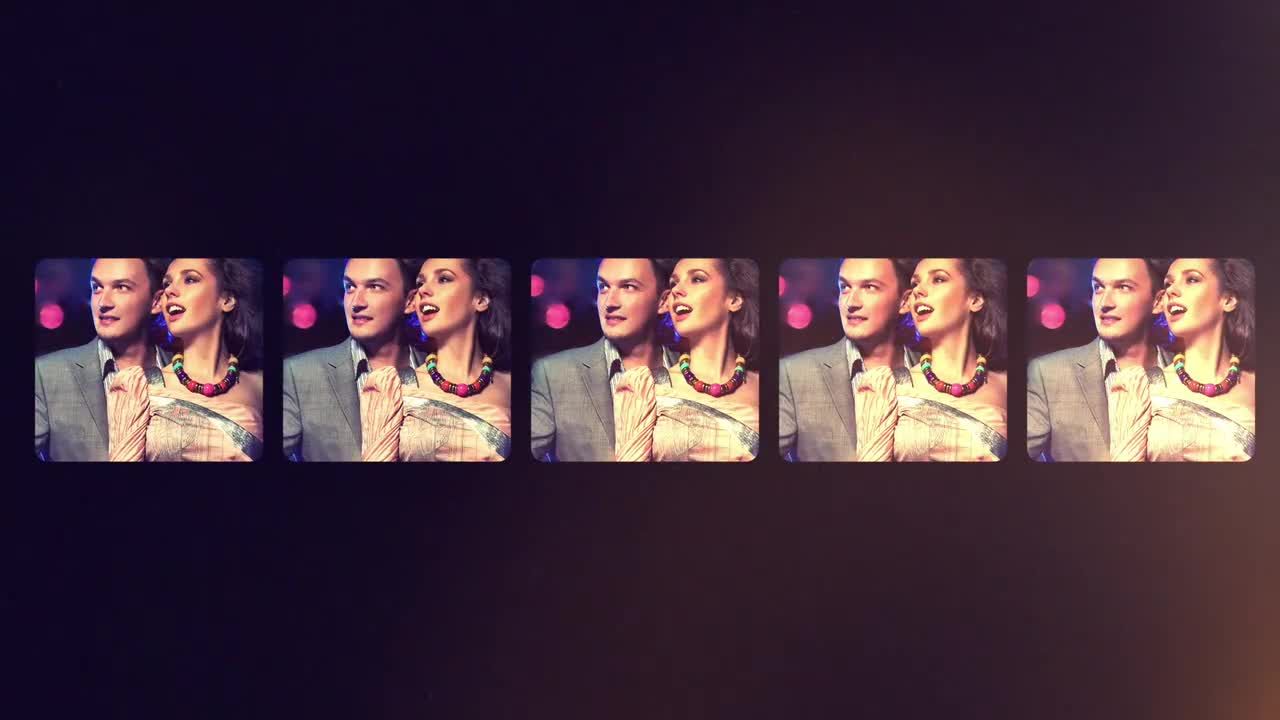 24个漏光分屏转场效果摄影作品展示片头素材库精选AE模板