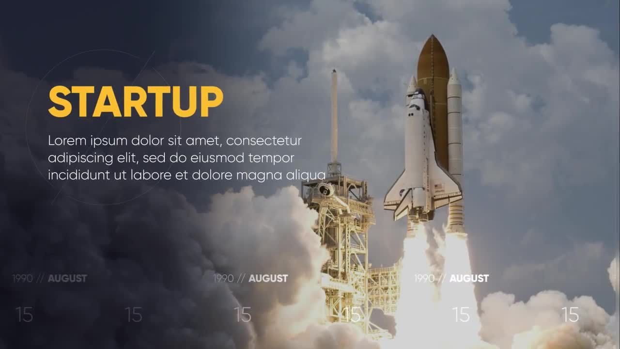 历史记录时间轴素材库精选AE模板