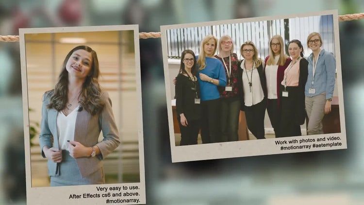 时尚精美照片展示ae模板