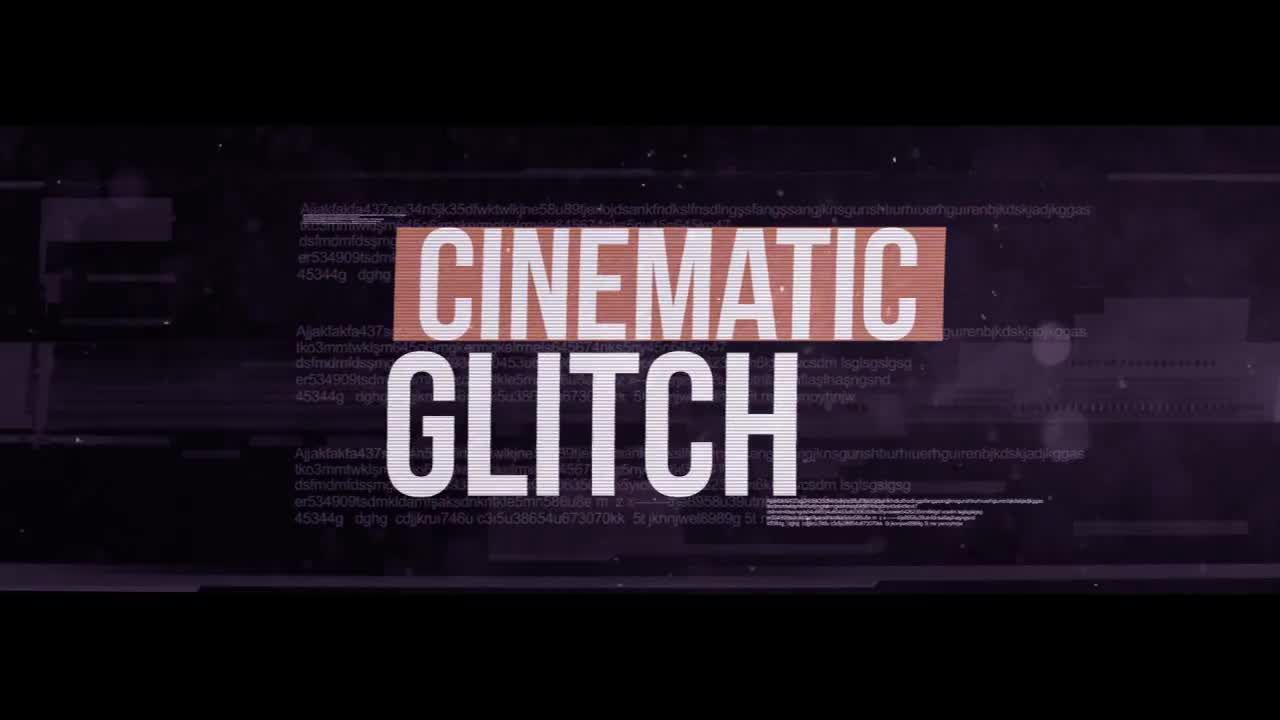 具有动态故障设计和动画的素材库精选AE模板