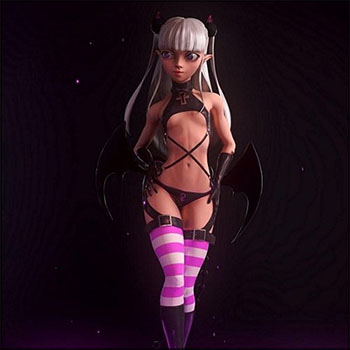 “新妹魔王の契约者”的魅魔人物素材之家精选3D模型