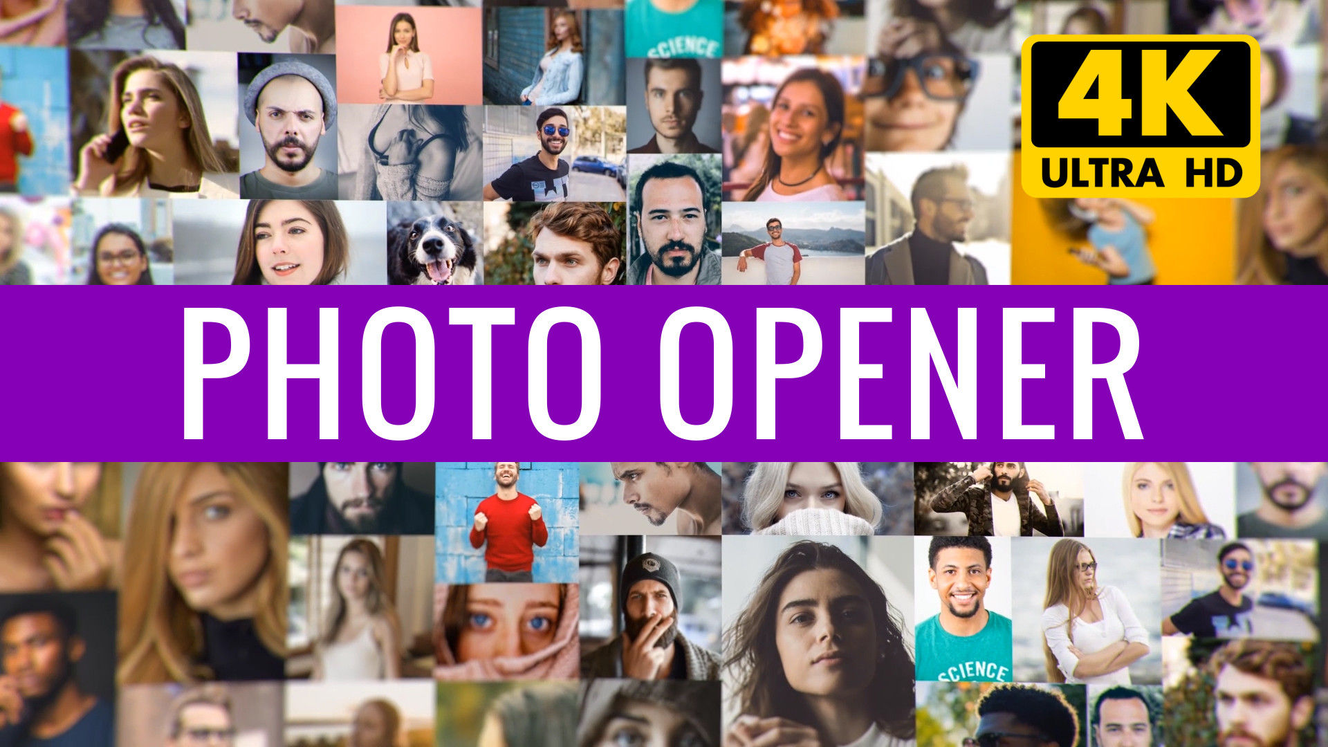 优雅的照片开瓶器素材库精选AE模板