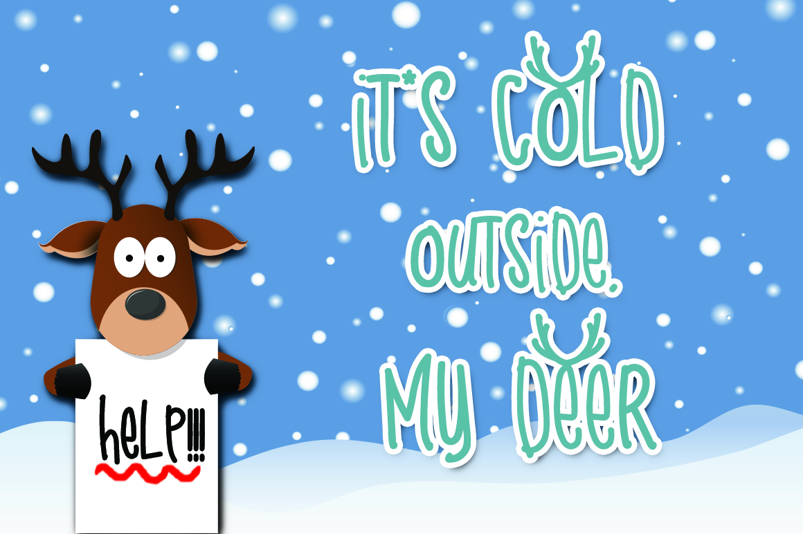 Snow DeerRegular Font插图2