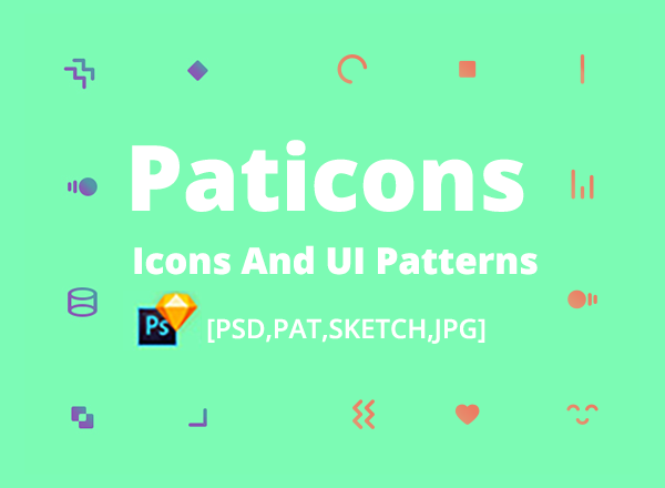 包含多种格式源文件并适用于UI / UX设计项目的图标集