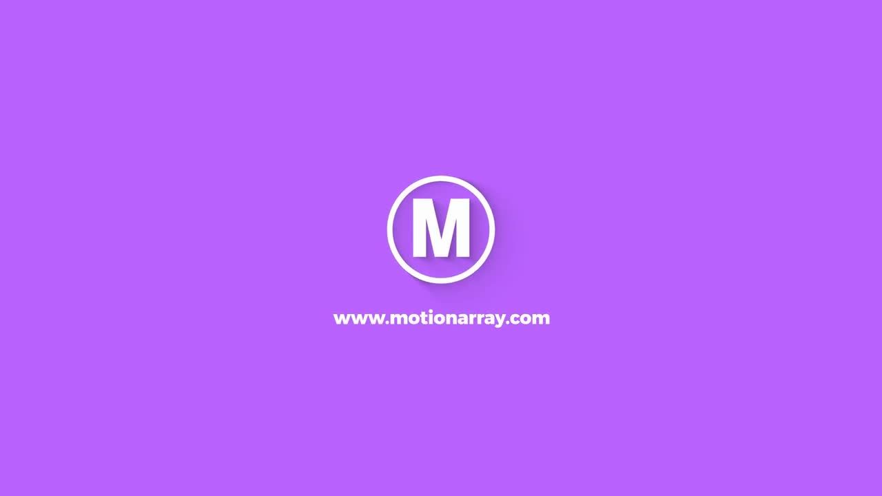 简洁明亮色彩鲜艳动态动画标志显示素材库精选AE模板