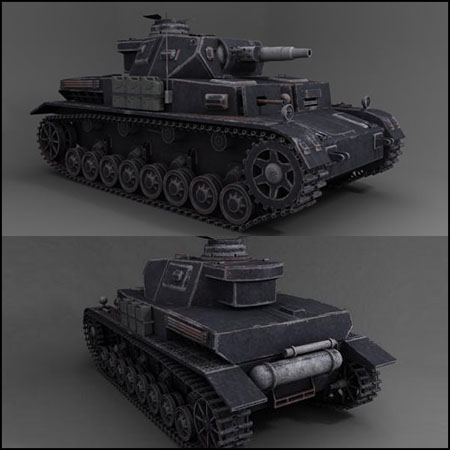 德国Panzer IV Ausf坦克的素材之家精选3D模型