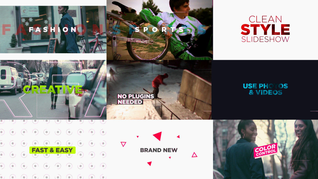 最新潮的动态幻灯片素材库精选AE模板