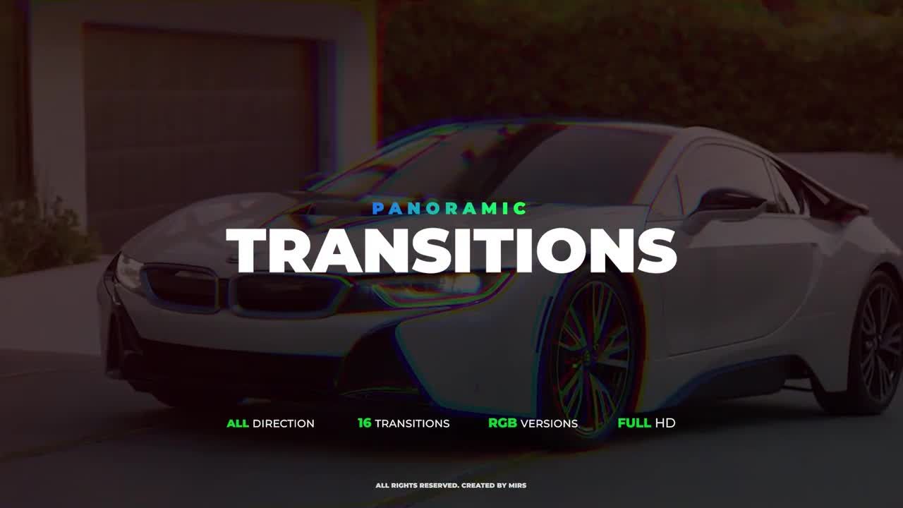 全景过渡素材库推荐PR模板