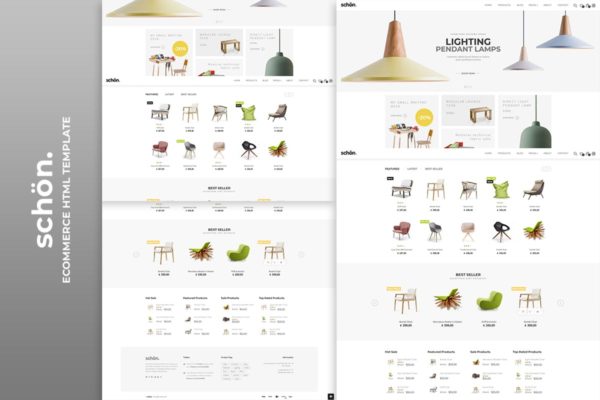 外贸网站电商网站HTML5模板素材库精选下载 schön. | eCommerce HTML Template