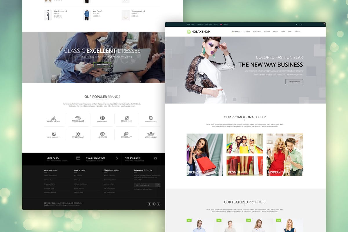 Warp架构外贸电商网站Joomla主题模板素材库精选 Holax – Multipurpose Hikashop eCommerce Template插图