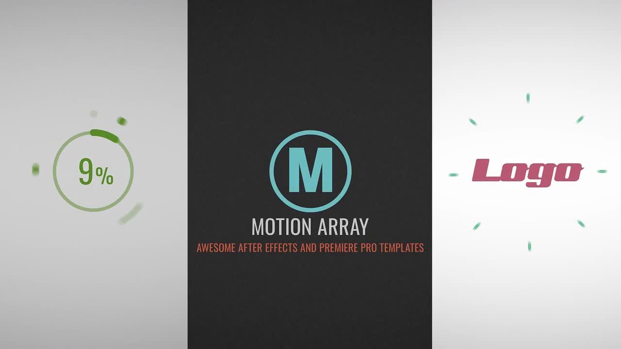 简约设计的企业上传文件徽标显示素材库精选AE模板