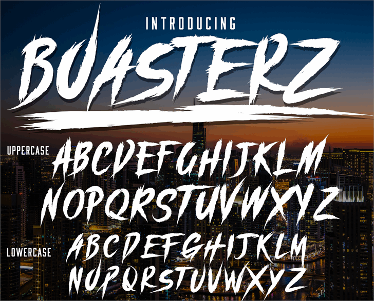 boasterz] Demo font插图