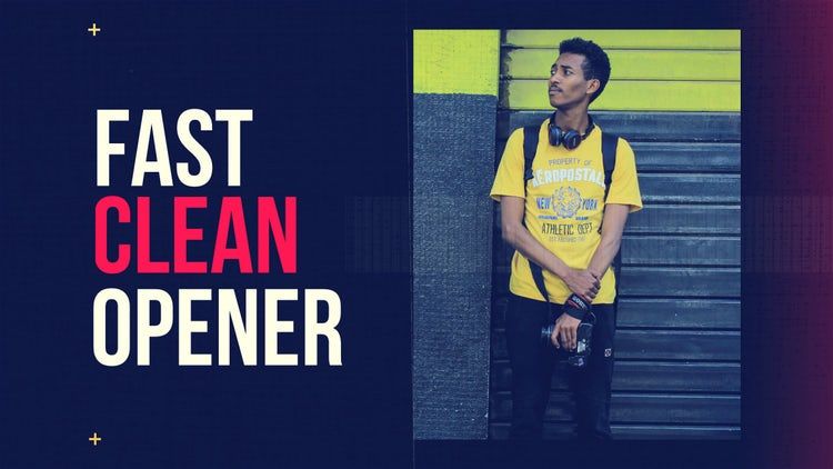 设计新颖快速清洁动画开场白素材库精选AE模板