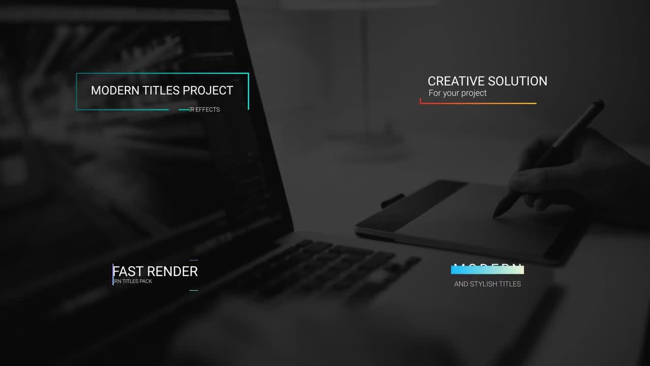 14个迷你文字标题排版动画素材库精选AE模板