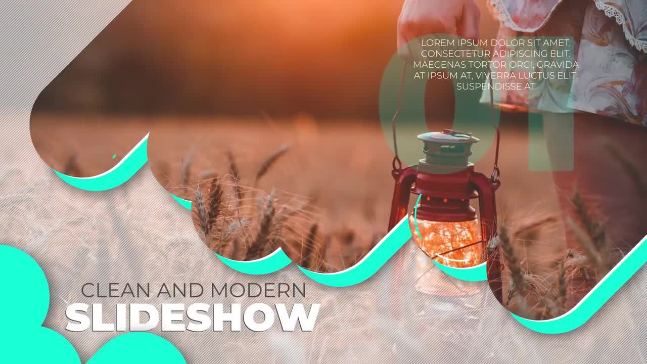 外观干净的清新幻灯片素材库精选AE模板