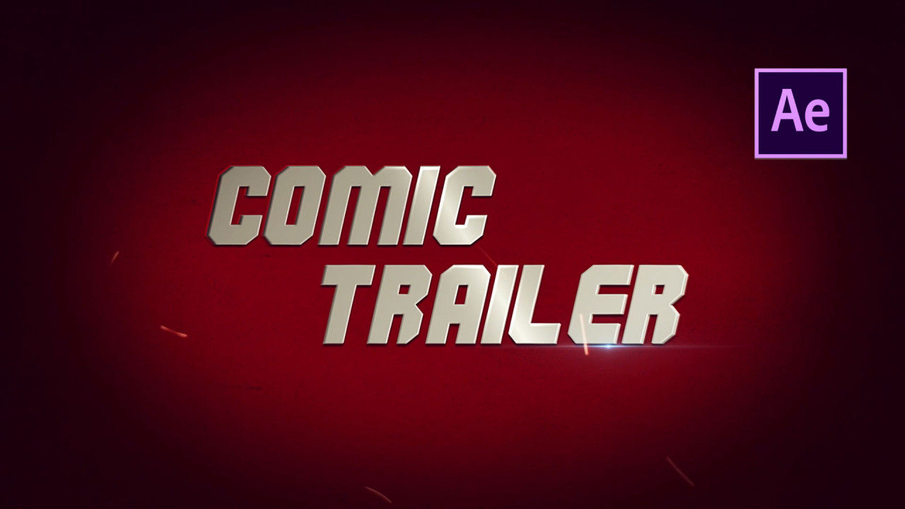 漫画预告片宣传素材库精选AE模板