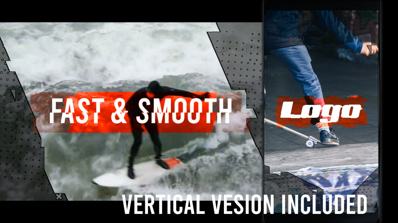 岩石动作开启器推广视频节目素材库精选AE模板