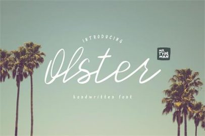 Olster font素材之家精选英文字体