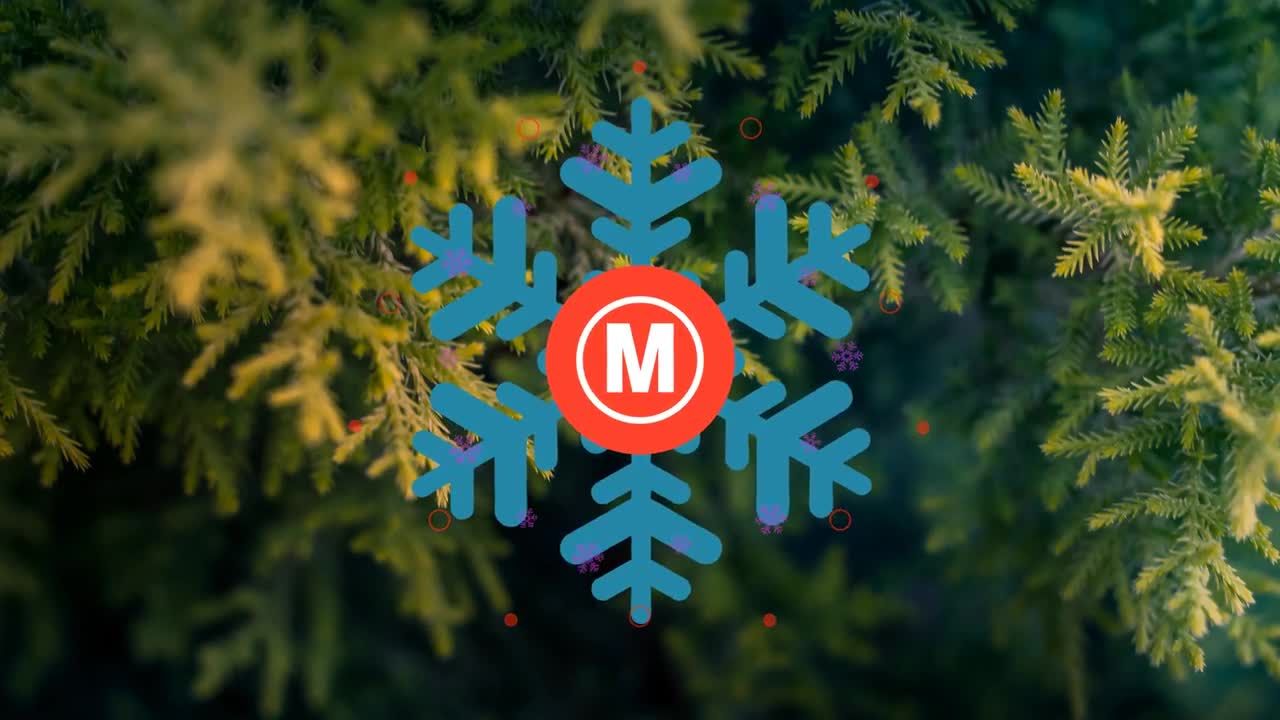 最小圣诞节标志素材库精选AE模板