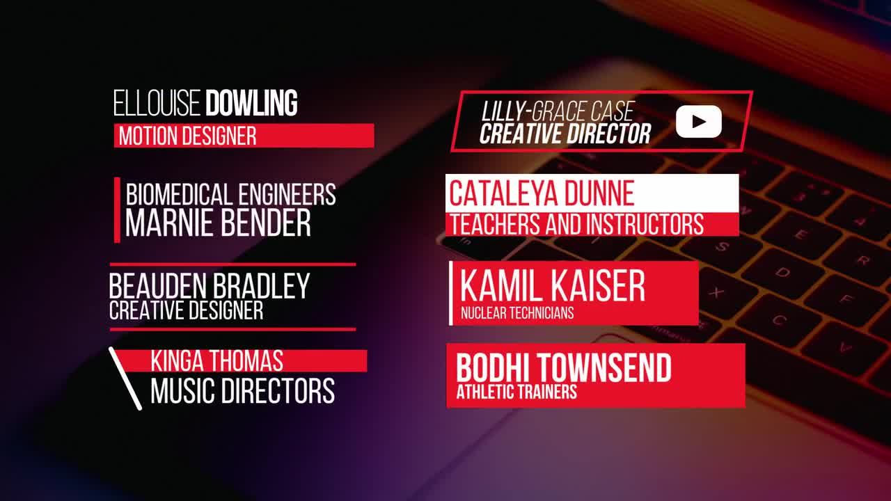 8个现代下三分装简单动画标题素材库精选AE模板