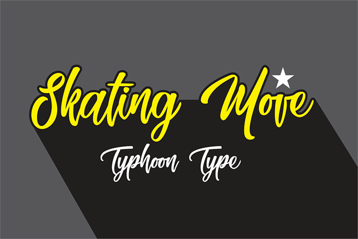 Skating Move font插图